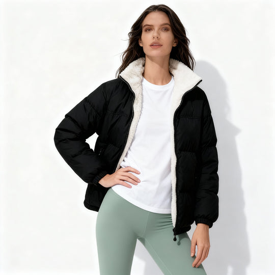 Warme Damen Steppwinterjacke