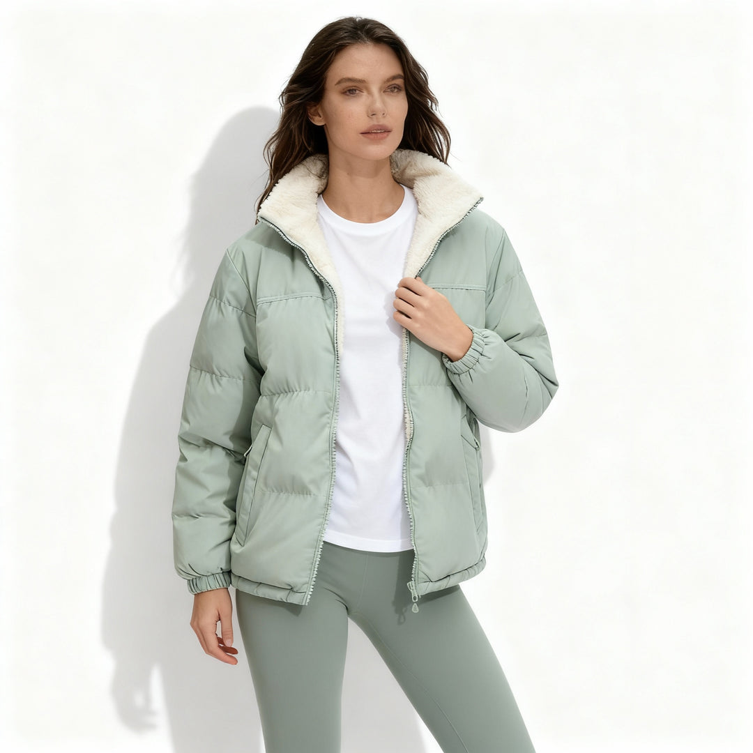 Warme Damen Steppwinterjacke