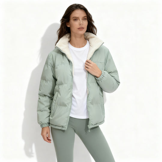 Warme Damen Steppwinterjacke