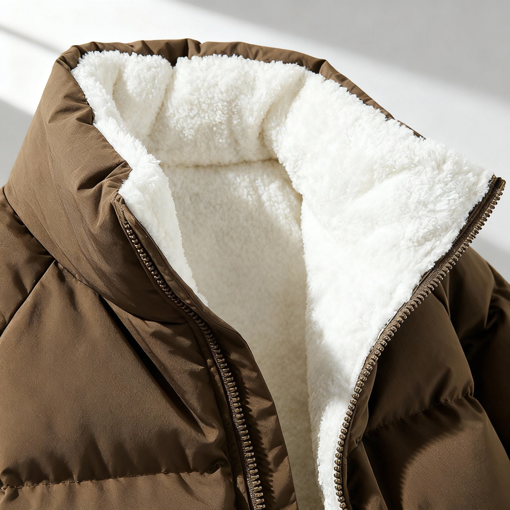 Warm Fleecegefüttert Leicht Pufferjacke Damen | R&B