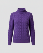 Zopfmuster Rollkragenpullover Damen | R&B