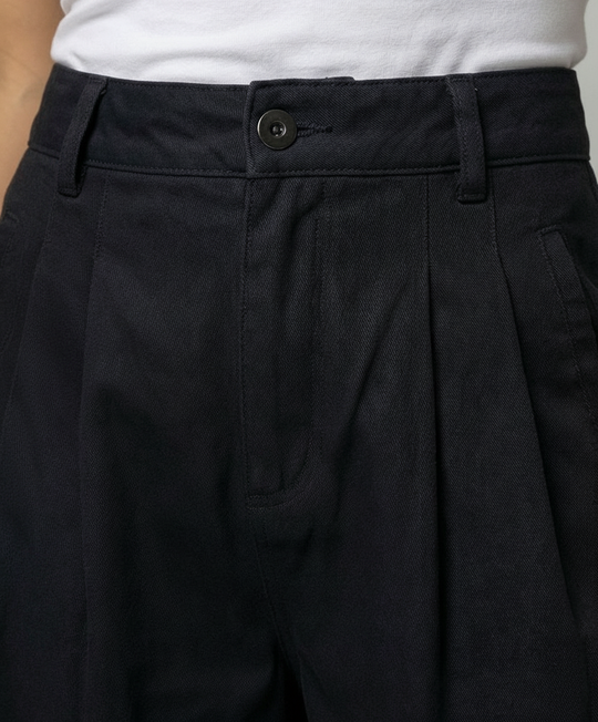 Schwarze High-Waist Straight Jeans Damen Übergröße Locker Bequem