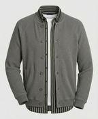 Onun Japanische Waffelstrick Sweatshirt Jacke Sportlicher Cardigan für Herren