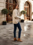 Eleganter Weicher Damen Rollkragenpullover