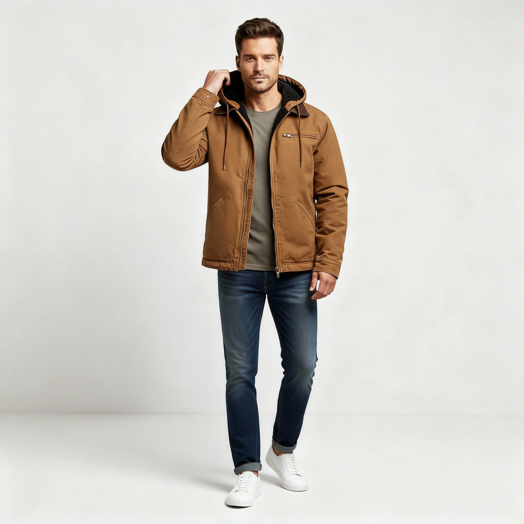Funktionale Wasserdichte Outdoor Winterparka Jacke Mit Kapuze Polyester | R&B