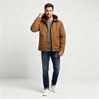 Funktionale Wasserdichte Outdoor Winterparka Jacke Mit Kapuze Polyester | R&B