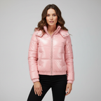 Glänzende Wasserabweisende Thermo Komfort Winterjacke Damen | R&B