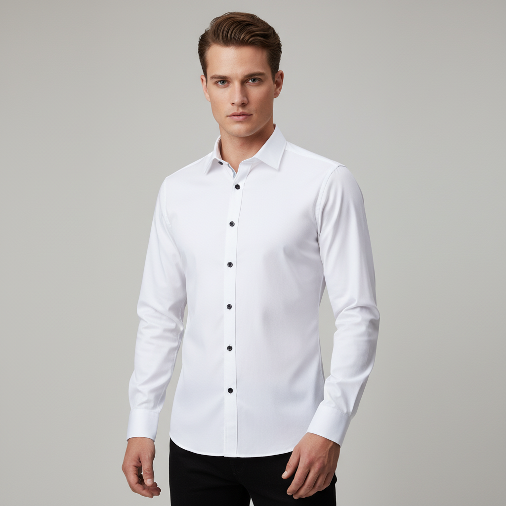 Bügelfreies Stretch Hemd Herren Slim Fit | R&B