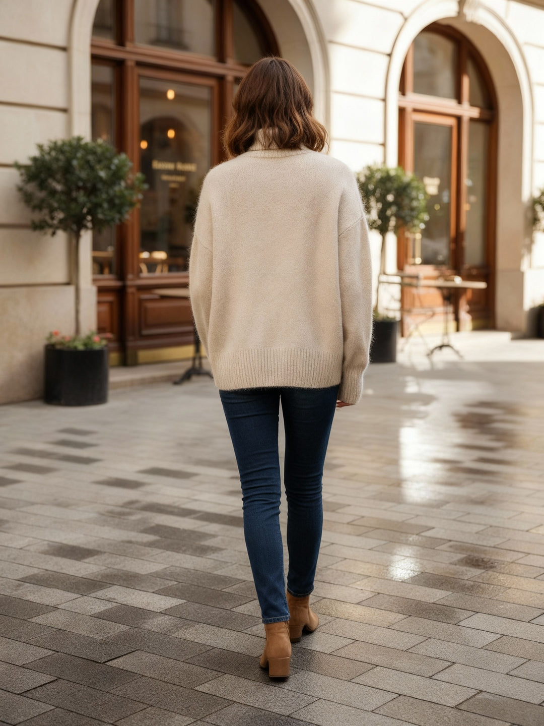 Eleganter Weicher Damen Rollkragenpullover