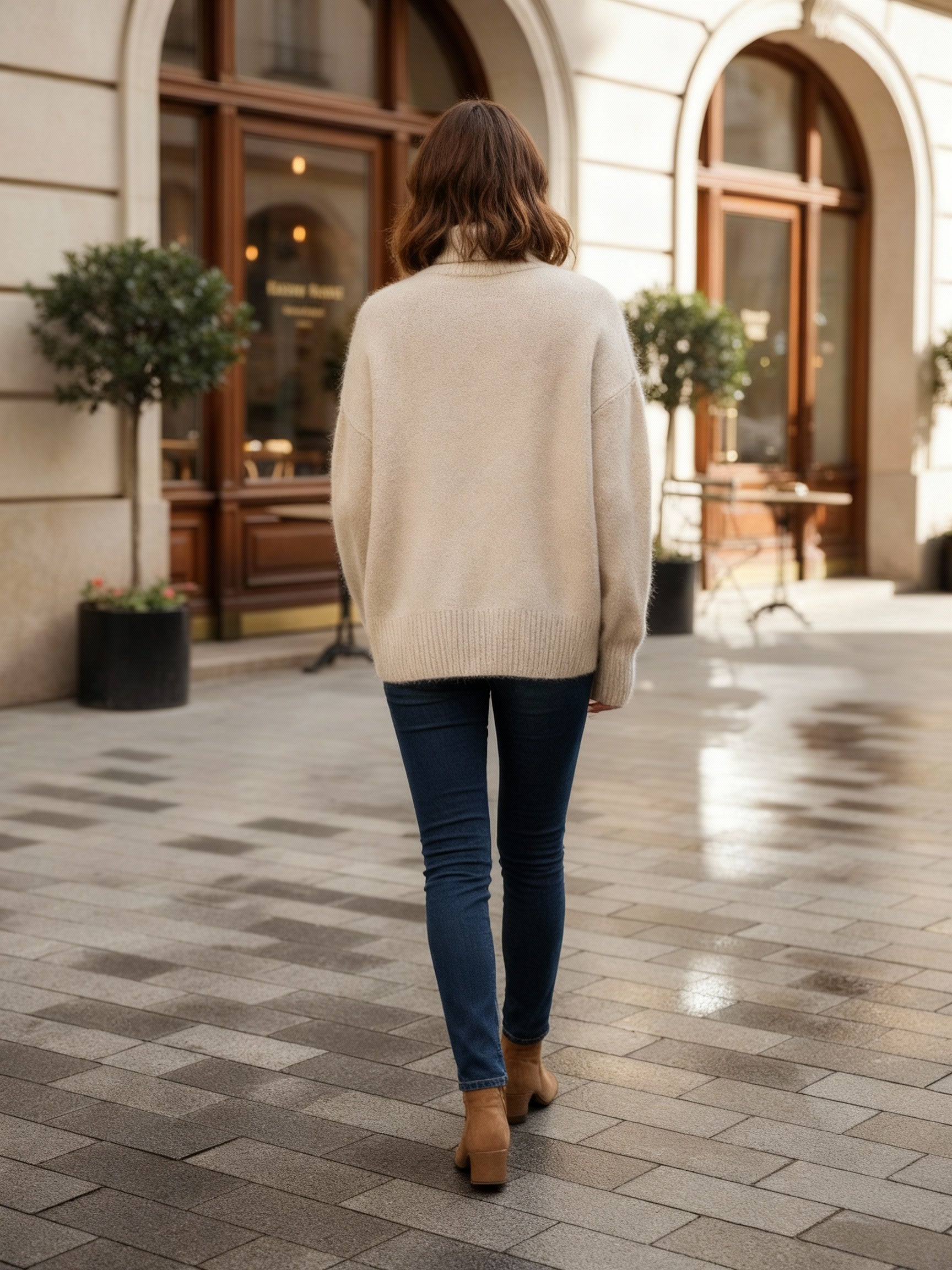 Eleganter Weicher Damen Rollkragenpullover