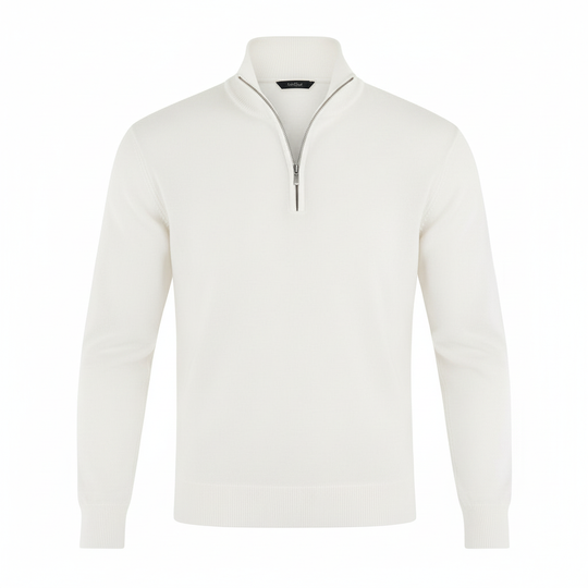 Eleganter Merino Komfort Pullover Damen Reißverschluss Moderne Strickware | R&B