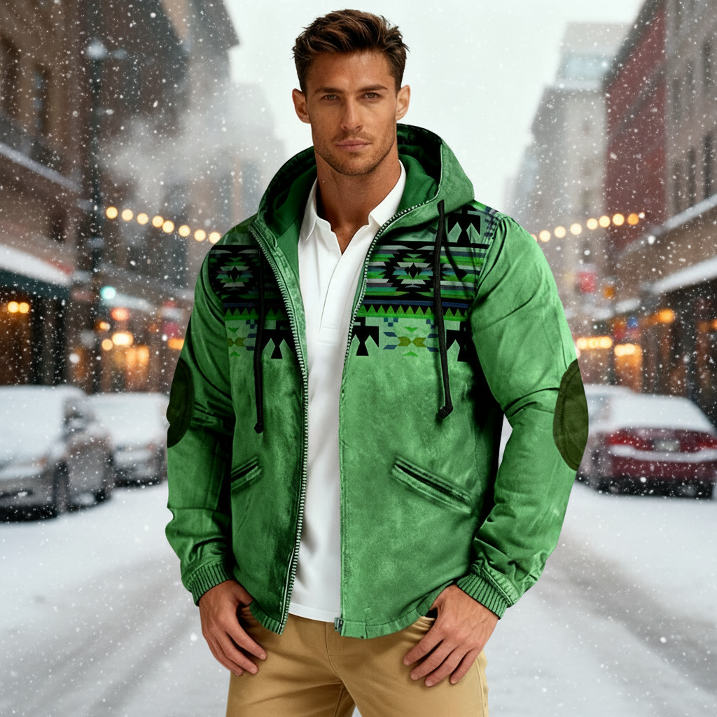 R&B | Kapuzenjacke mit Tribal Print