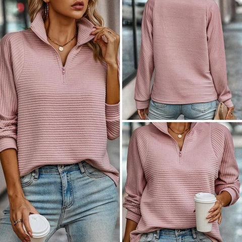 R&B | Halb-Zip Strickpullover