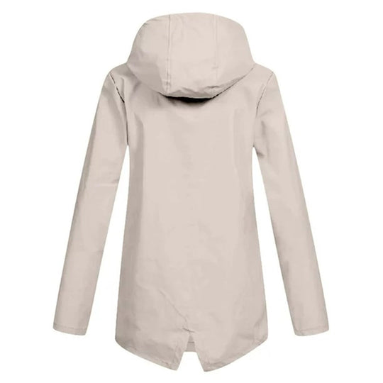 R&B | Übergangsjacke Damen mit Reißverschluss und Kapuze Wasserfest