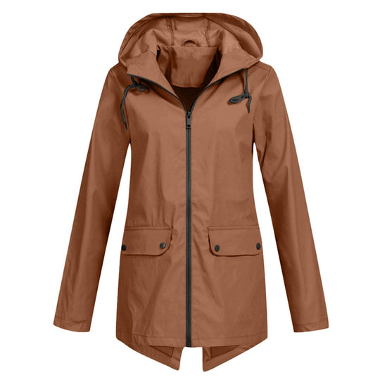 R&B | Damen wasserdichte Jacke mit Kapuze