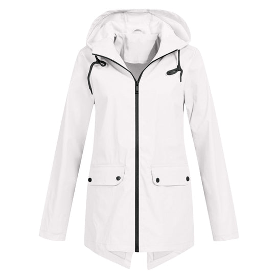 R&B | Übergangsjacke Damen mit Reißverschluss und Kapuze Wasserfest