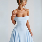 R&B | Midi-Kleid Elegant Blau