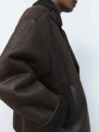 R&B | Vintage Kunstlederjacke für Frauen