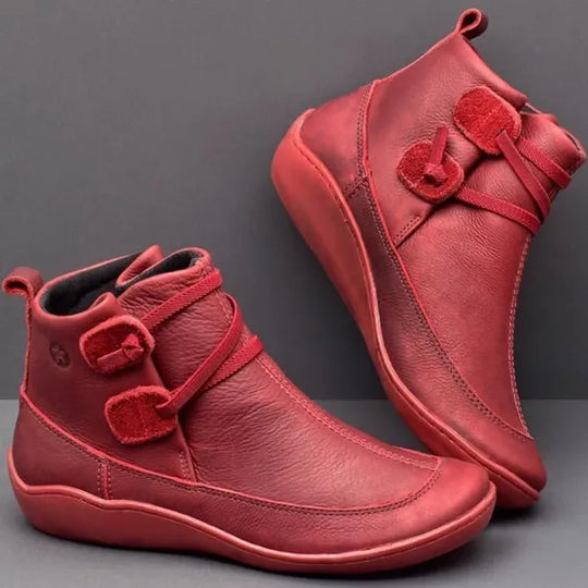 R&B | Damen Vintage Casual Kurze Knöchelstiefel