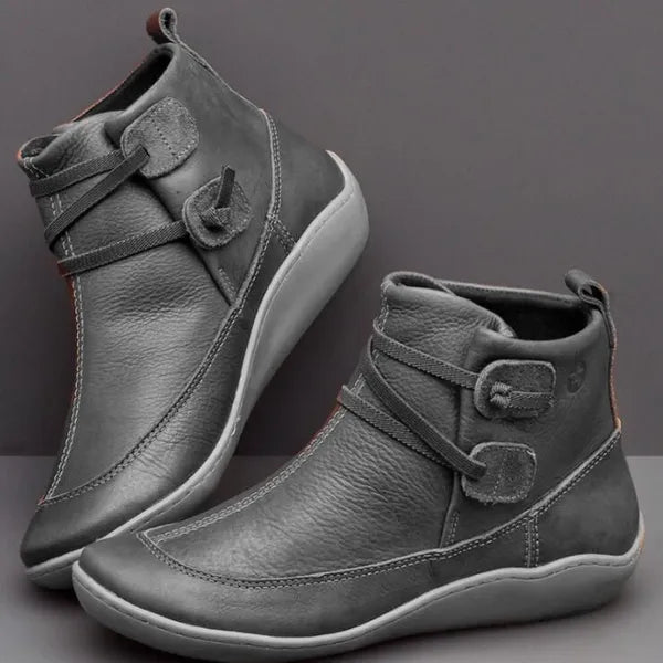 R&B | Damen Vintage Casual Kurze Knöchelstiefel