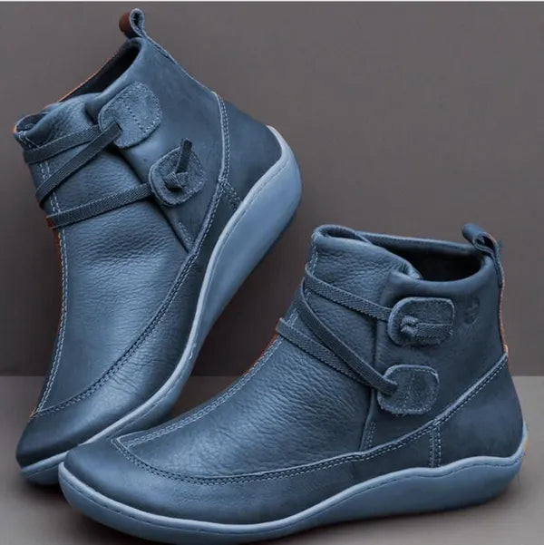 R&B | Damen Vintage Casual Kurze Knöchelstiefel