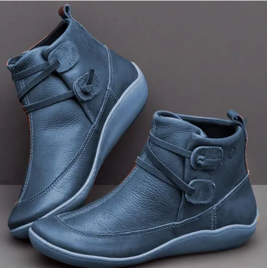 R&B | Damen Vintage Casual Kurze Knöchelstiefel
