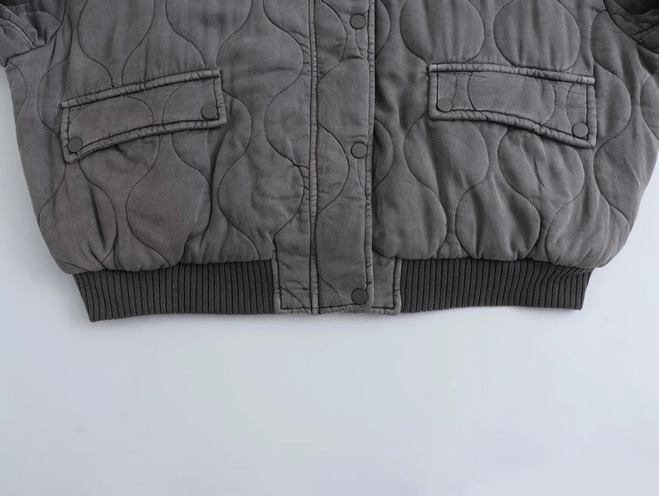 R&B | Graue Bomberjacke Damen - Lässig, Trendy & Bequem
