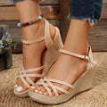 EB - Damen Sandalen mit Keilabsatz