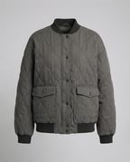 R&B | Damen Oversized Graue Bomberjacke