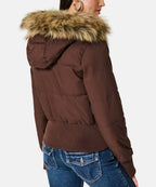 Damen Gesteppt Winterjacke mit Warm & Abnehmbarer Kapuze | R&B