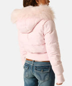 Damen Gesteppt Winterjacke mit Warm & Abnehmbarer Kapuze | R&B