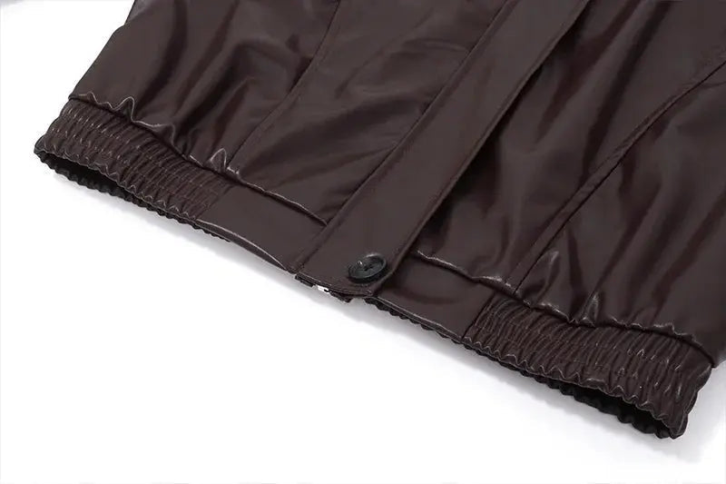 R&B | Übergroße Kunstlederjacke