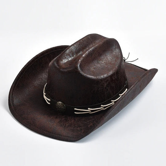 R&B - Cowboyhut mit Knochenperlenbesatz
