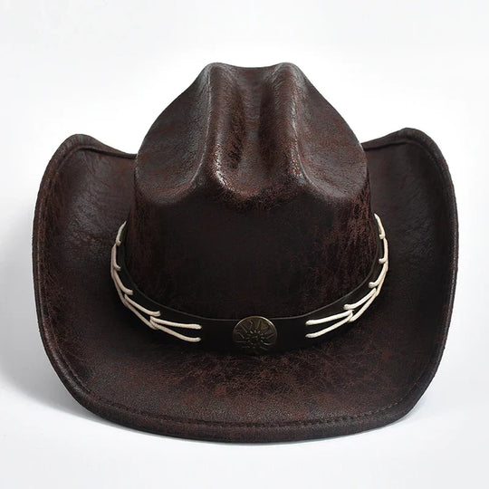 R&B - Cowboyhut mit Knochenperlenbesatz