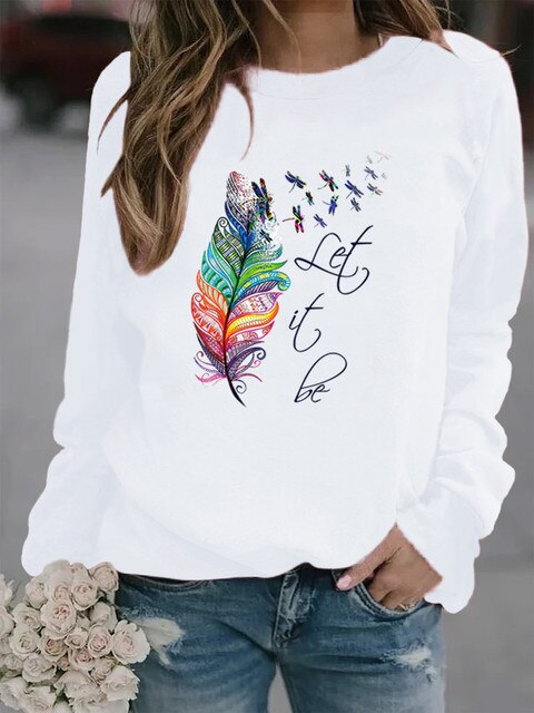 R&B | Bedruckter Winterpullover