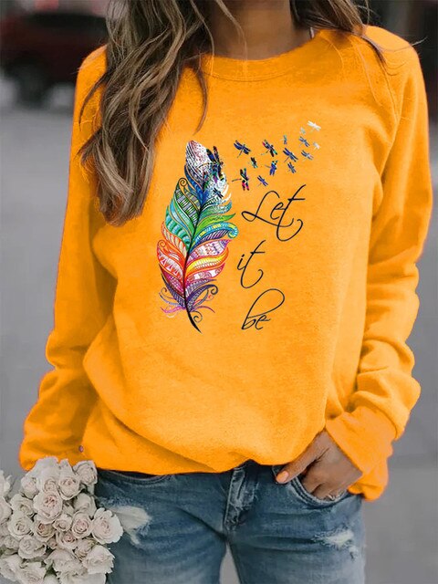 R&B | Bedruckter Winterpullover