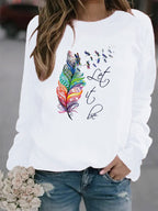 R&B | Bedruckter Winterpullover