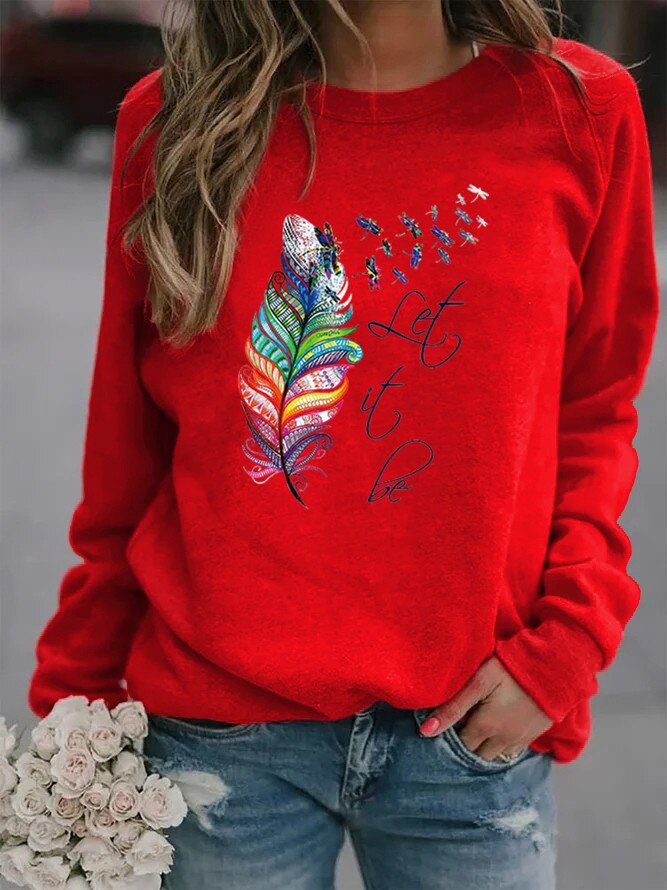 R&B | Bedruckter Winterpullover