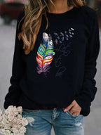 R&B | Bedruckter Winterpullover