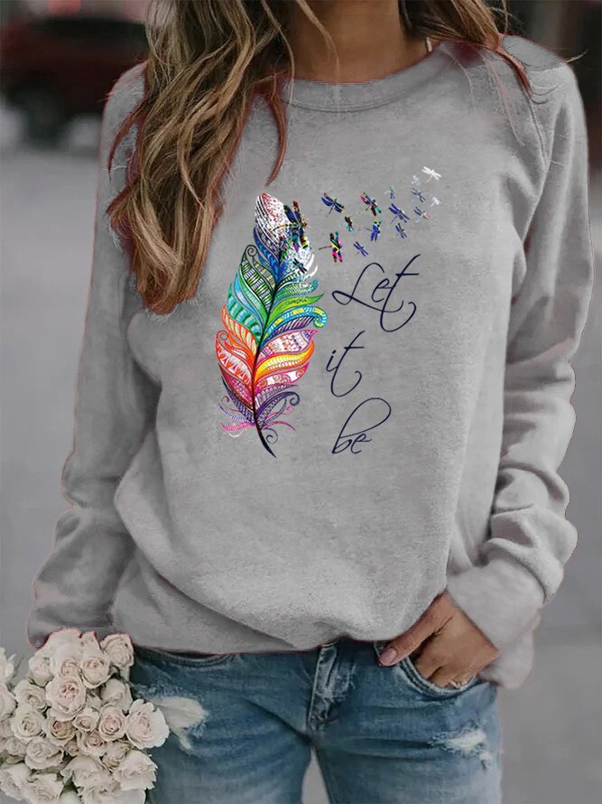 R&B | Bedruckter Winterpullover