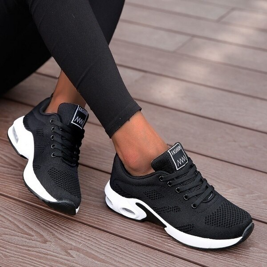 Damen Sneaker Bequem Gummi Orthopädisch R&B