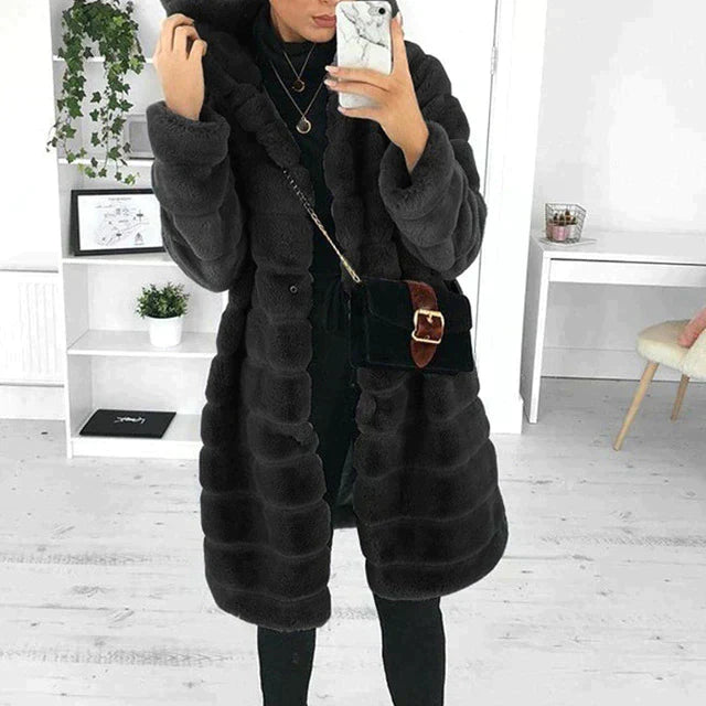 R&B | Lang mit Knopfverschluss für Frauen Ideal für Den Winter