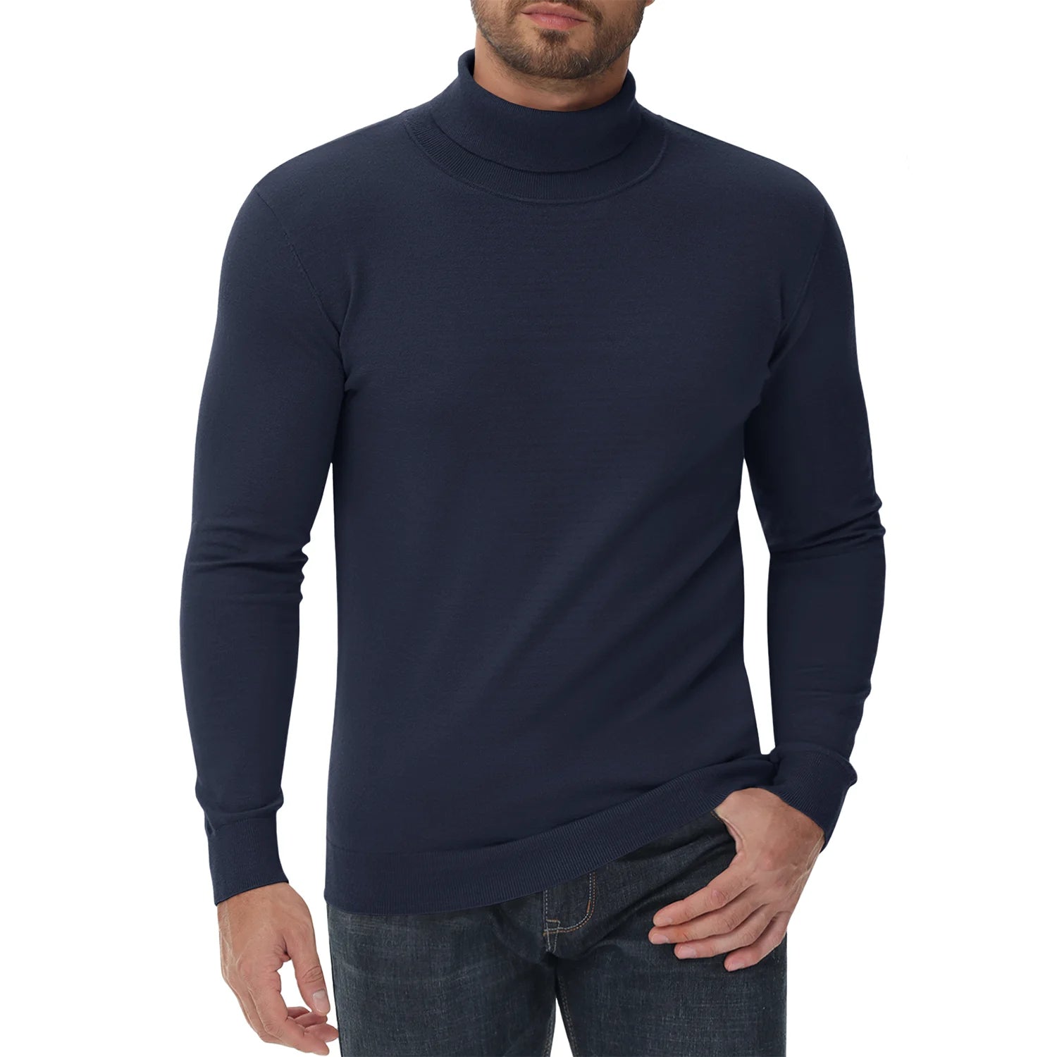 R&B | Rollkragenpullover - Herren Slim Fit