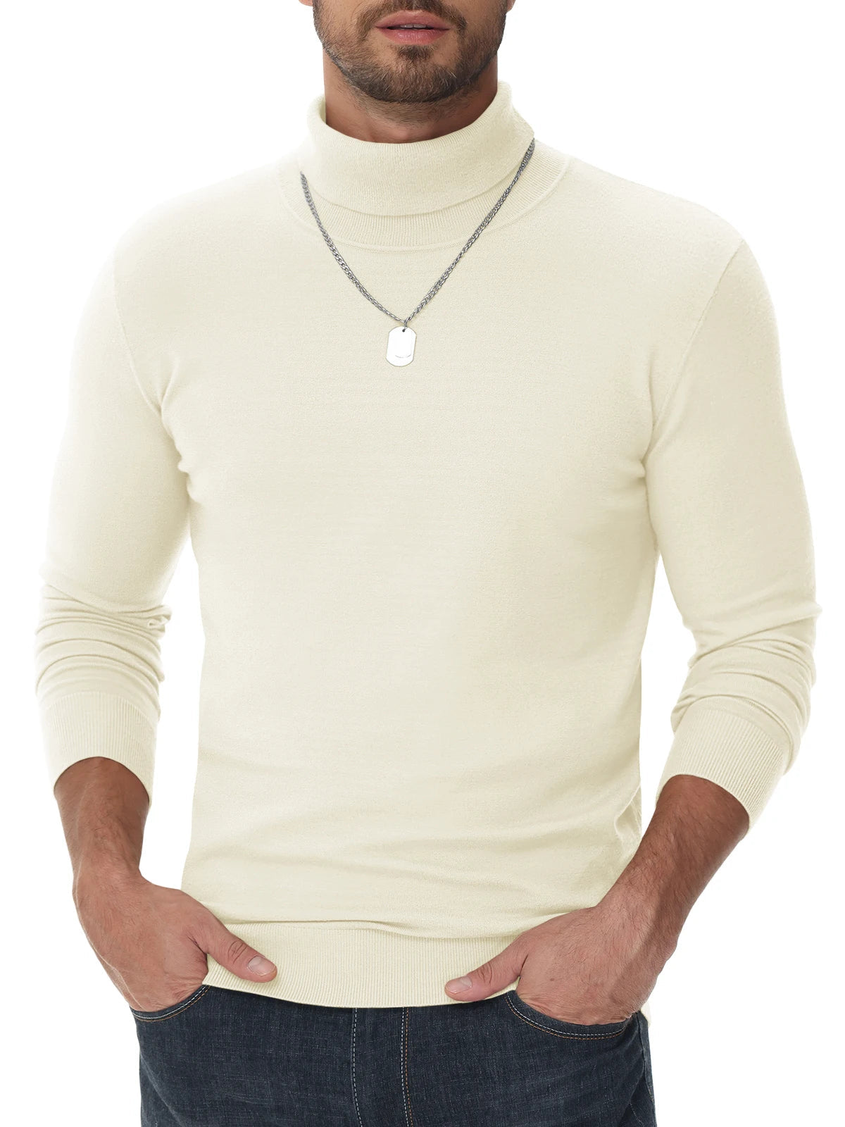 R&B | Rollkragenpullover - Herren Slim Fit