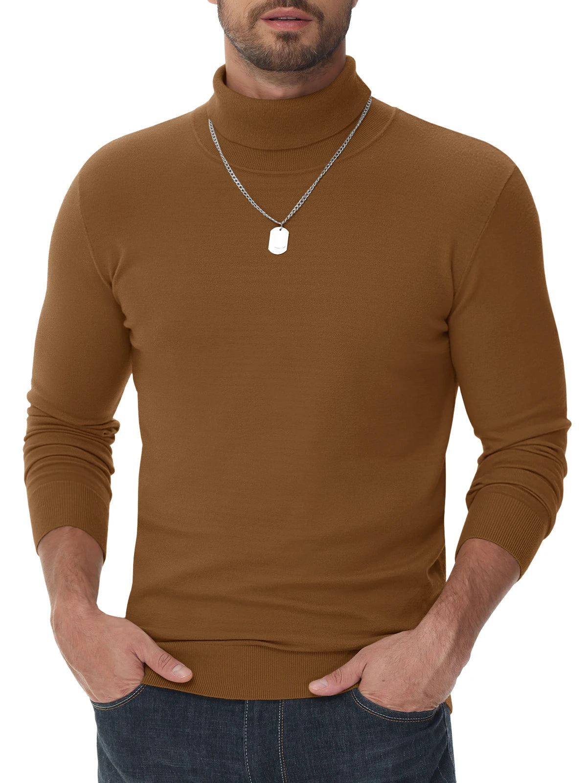 R&B | Rollkragenpullover - Herren Slim Fit
