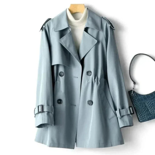 R&B | Klassischer Doppelreiher-Trenchcoat für Damen