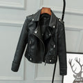 slim-fit kurze Motorradjacke aus PU
