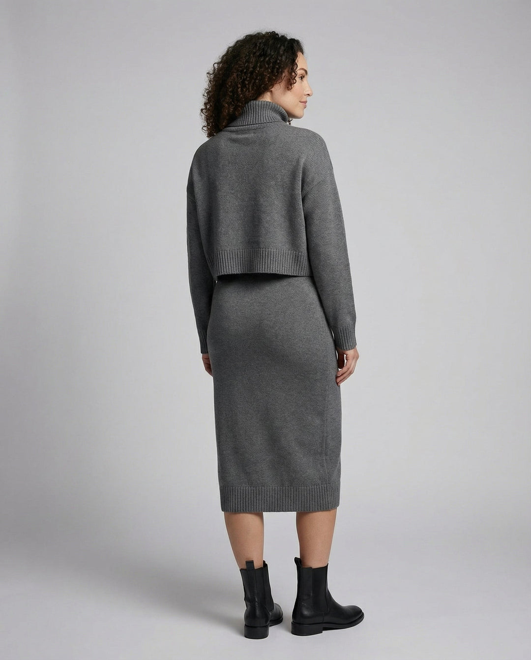 Elegantes Jersey Midikleid Damen | R&B