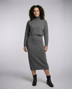 Elegantes Jersey Midikleid Damen | R&B