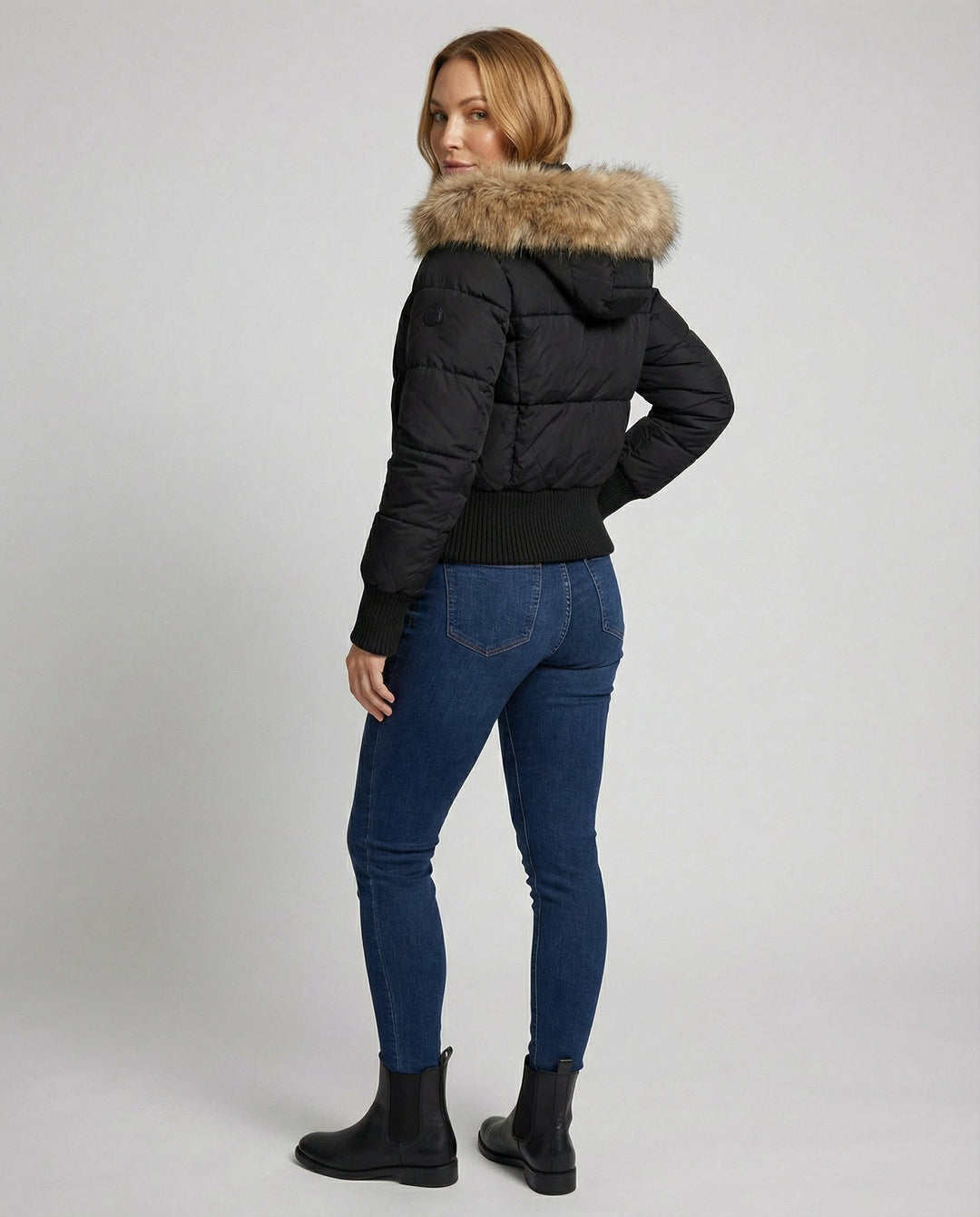 Cropped Gefütterte Winterjacke | R&B